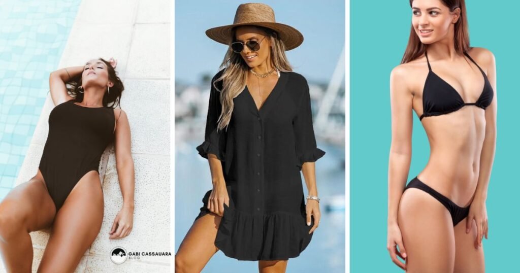 exemplos moda praia minimalista com elegância e simplicidade